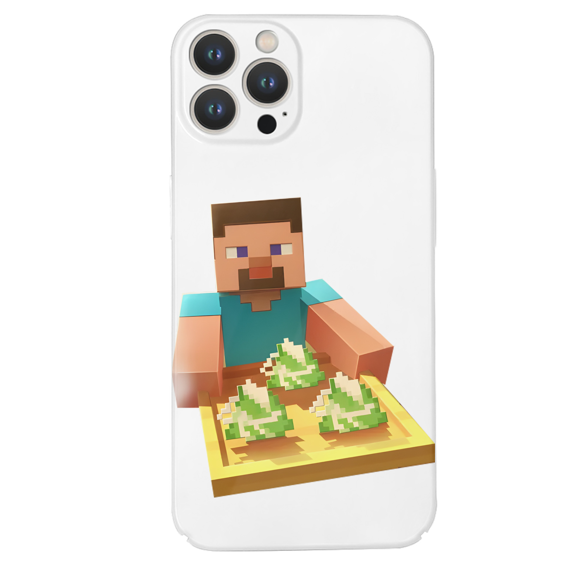 （画像用） マインクラフト ブロックの世界 Minecraft MC Block world 【iPhone 14シリーズ対応】ハードケース